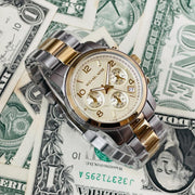  Shop Authentic Michael Kors Runway Gold Dial Two Tone Steel Strap Watch for Women - MK5137 - Luxxuri