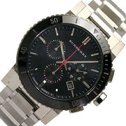  Shop Authentic Burberry The City Black Dial Silver Steel Strap Watch for Men - BU9380 - Luxxuri