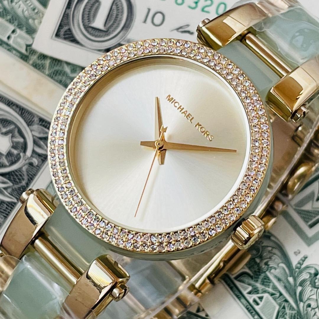  Shop Authentic Michael Kors Cinthia Mother of Pearl Dial White Leather Strap Watch for Women - MK2662 - Luxxuri