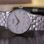  Shop Authentic Mido Baroncelli III Automatic Silver Dial Silver Steel Strap Watch For Men - M8600.4.21.1 - Luxxuri