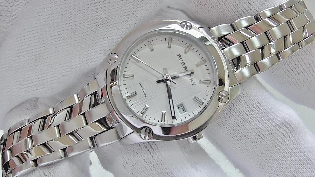  Shop Authentic Burberry Heritage Check White Dial Silver Steel Strap Watch for Women - BU1853 - Luxxuri