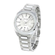  Shop Authentic Gucci G Timeless GG2570 Silver Dial Silver Steel Strap Watch For Men - YA142402 - Luxxuri