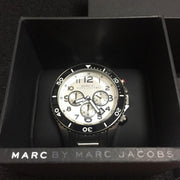  Shop Authentic Marc Jacobs Rock Chronograph White Dial Silver Steel Strap Watch for Men - MBM5027 - Luxxuri