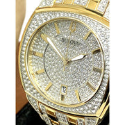  Shop Authentic Bulova Phantom Crystal Silver Dial Two Tone Steel Strap Watch for Men - 98B323 - Luxxuri