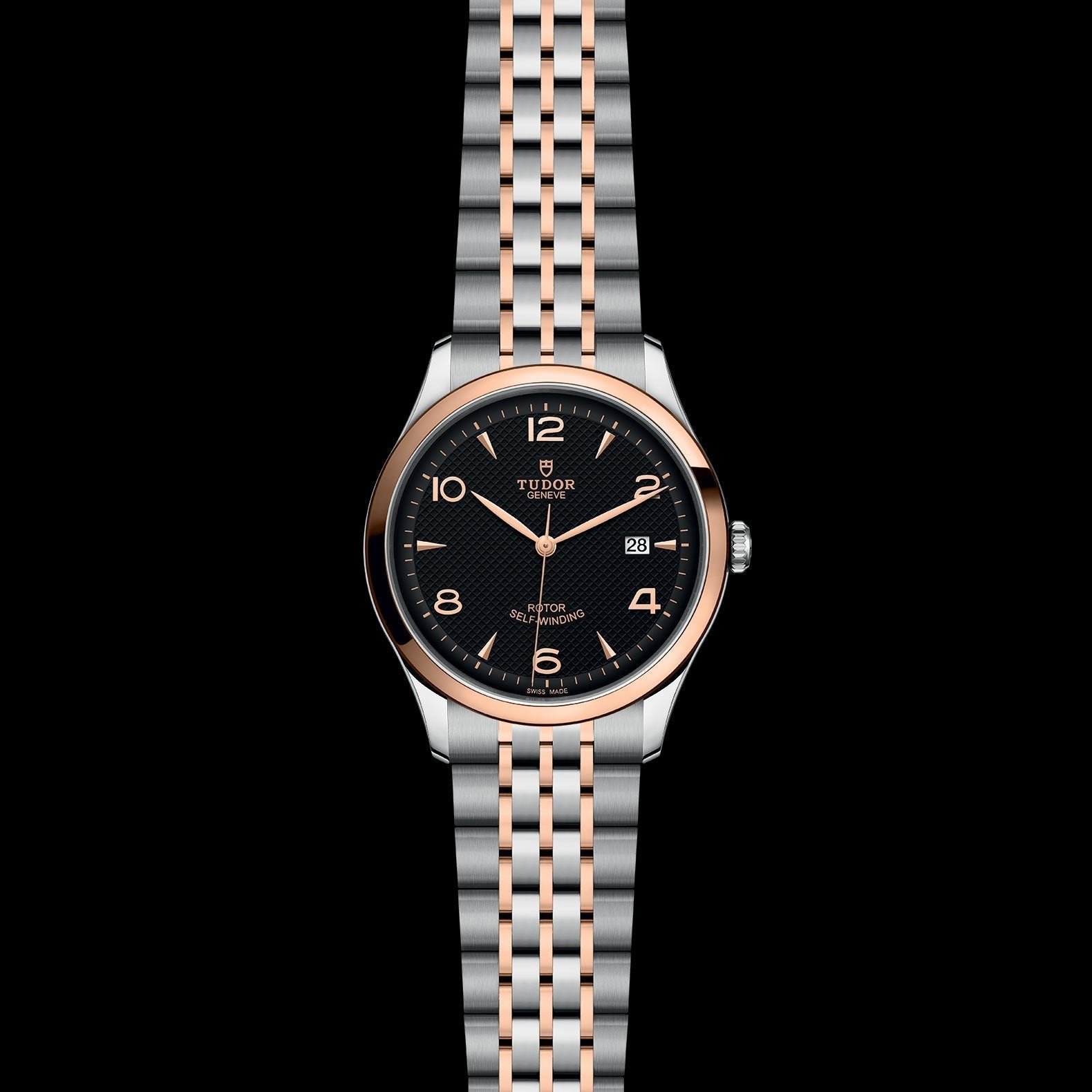  Shop Authentic Tudor 1926 Automatic Black Dial Two Tone Steel Strap Watch for Men - M91651-0003 - Luxxuri