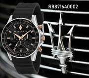  Shop Authentic Maserati SFIDA 44mm Black Silicon Chronograph Watch For Men - R8871640002 - Luxxuri