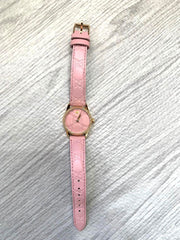  Shop Authentic Gucci G Timeless Quartz Pink Dial Pink Leather Strap Watch For Women - YA1265005 - Luxxuri