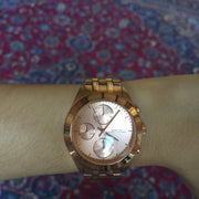  Shop Authentic Marc Jacobs Peeker Chronograph Rose Gold Dial Rose Gold Steel Strap Watch for Women - MBM3394 - Luxxuri