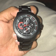  Shop Authentic Michael Kors Ryker Chronograph Black Dial Black Steel Strap Watch For Men - MK8529 - Luxxuri
