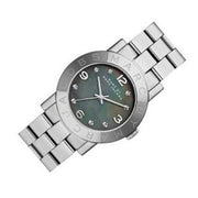  Shop Authentic Marc Jacobs Amy Analog Mother of Pearl Grey Dial Silver Steel Strap Watch for Women - MBM8608 - Luxxuri