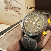  Shop Authentic Burberry Sport Endurance Chronograph Grey Dial Grey Rubber Strap Watch for Men - BU7713 - Luxxuri
