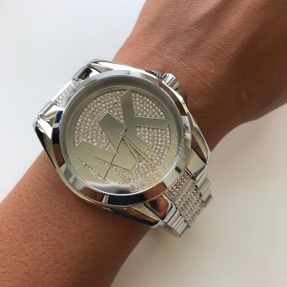  Shop Authentic Michael Kors Bradshaw Silver Dial Silver Stainless Steel Strap Watch for Women - MK6486 - Luxxuri