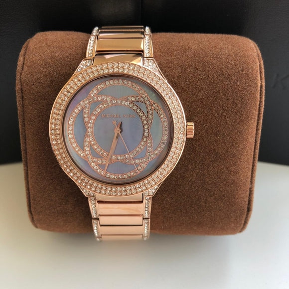  Shop Authentic Michael Kors Kerry Purple Dial Rose Gold Stainless Steel Strap Watch for Women - MK3482 - Luxxuri