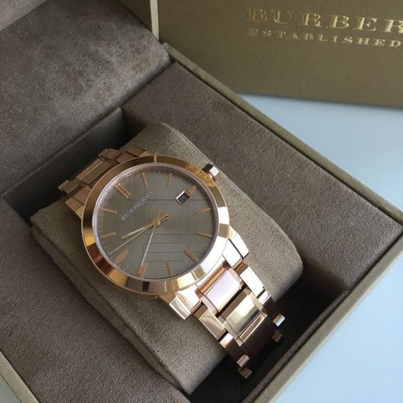  Shop Authentic Burberry The City Light Brown Dial Rose Gold Steel Strap Watch for Women - BU9005 - Luxxuri