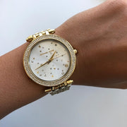  Shop Authentic Michael Kors Darci White Dial Gold Steel Strap Watch for Women - MK3727 - Luxxuri