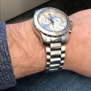  Shop Authentic Movado Series 800 Chronograph Silver Dial Silver Steel Strap Watch For Men - 2600111 - Luxxuri