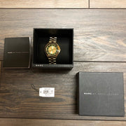  Shop Authentic Marc Jacobs Henry Gold Dial Gold Steel Strap Watch for Women - MBM3295 - Luxxuri