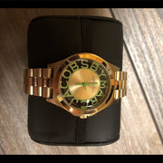  Shop Authentic Marc Jacobs Henry Gold Dial Gold Steel Strap Watch for Women - MBM3295 - Luxxuri