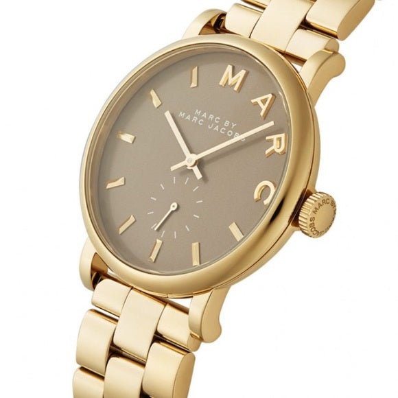  Shop Authentic Marc Jacobs Baker Grey Dial Gold Steel Strap Watch for Women - MBM3281 - Luxxuri