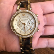  Shop Authentic Michael Kors Parker Gold Dial Two Tone Steel Strap Watch for Women - MK5688 - Luxxuri