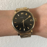  Shop Authentic Marc Jacobs Baker Black Dial Gold Steel Strap Watch for Women - MBM3355 - Luxxuri
