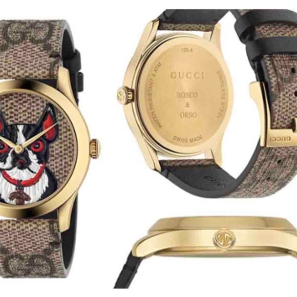  Shop Authentic Gucci G Timeless Brown Dial Brown Leather Strap Watch For Women - YA1264056 - Luxxuri