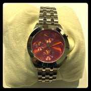  Shop Authentic Marc Jacobs Peeker Chronograph Pink Dial Silver Steel Strap Watch for Women - MBM3372 - Luxxuri