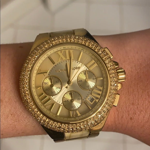  Shop Authentic Michael Kors Camille Gold Dial Gold Steel Strap Watch for Women - MK5902 - Luxxuri