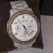  Shop Authentic Michael Kors Runway White Dial White Steel Strap Watch for Women - MK5237 - Luxxuri