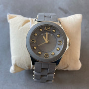  Shop Authentic Marc Jacobs Pelly Grey Dial Grey Silicone Strap Watch for Women - MBM2537 - Luxxuri