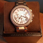  Shop Authentic Michael Kors Camille Chronograph White Dial Rose Gold Steel Strap Watch for Women - MK5636 - Luxxuri