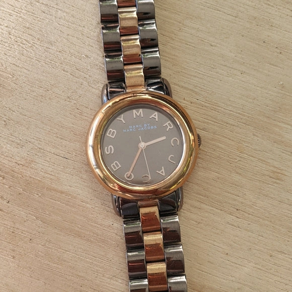  Shop Authentic Marc Jacobs Marci Brown Dial Two Tone Steel Strap Watch for Women - MBM3171 - Luxxuri