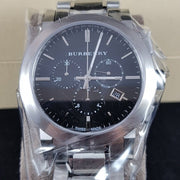  Shop Authentic Burberry The City Black Dial Silver Steel Strap Watch for Men - BU9351 - Luxxuri
