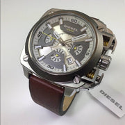  Shop Authentic Diesel BAMF Chronograph Beige Dial Brown Leather Strap Watch For Men - DZ7343 - Luxxuri