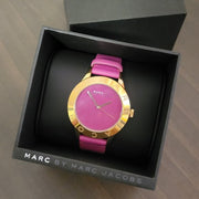  Shop Authentic Marc Jacobs Blade Purple Dial Purple Leather Strap Watch for Women - MBM1203 - Luxxuri
