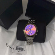  Shop Authentic Marc Jacobs Peeker Chronograph Pink Dial Silver Steel Strap Watch for Women - MBM3372 - Luxxuri