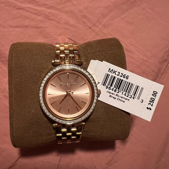  Shop Authentic Michael Kors Darci Rose Gold Dial Rose Gold Stainless Steel Strap Watch for Women - MK3366 - Luxxuri