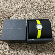  Shop Authentic Marc Jacobs Henry White Dial Neon Yellow Rubber Strap Watch for Women - MBM1235 - Luxxuri