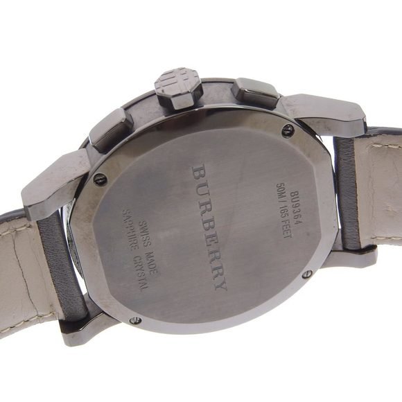  Shop Authentic Burberry The City Black Dial Black Leather Strap Watch for Men - BU9364 - Luxxuri