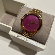  Shop Authentic Michael Kors Runway Pink Dial Rose Gold Steel Strap Watch for Women - MK3550 - Luxxuri