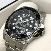  Shop Authentic Gucci Dive Snake Black Dial Silver Steel Strap Watch For Men - YA136218 - Luxxuri