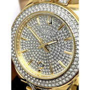  Shop Authentic Bulova Crystal Collection Silver Dial Two Tone Steel Strap Watch for Men - 98K102 - Luxxuri