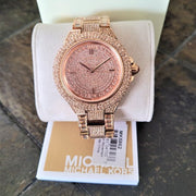  Shop Authentic Michael Kors Camille Crystal Rose Gold Dial Rose Gold Steel Strap Watch for Women - MK5862 - Luxxuri