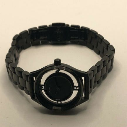  Shop Authentic Marc Jacobs Tether Transparent Black Dial Black Steel Strap Watch for Women - MBM3419 - Luxxuri