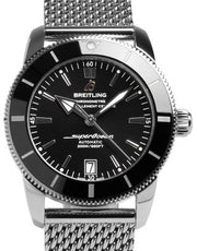  Shop Authentic Breitling Superocean Heritage B20 Automatic 42 Black Dial Silver Mesh Bracelet Watch for Men - AB2010121B1A1 - Luxxuri