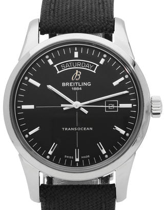  Shop Authentic Breitling Transocean Day & Date 43mm Black Dial Black Nylon Strap Mens Watch - A4531012/BB69/109W/A20  BA.1 - Luxxuri