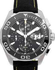  Shop Authentic Tag Heuer Aquaracer Automatic Chronograph Black Dial Black Nylon Strap Watch for Men - CAY211A.FC6361 - Luxxuri