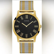  Shop Authentic Guess Richmond Quartz Black Dial Two Tone Mesh Bracelet Watch For Women - W1179G2 - Luxxuri
