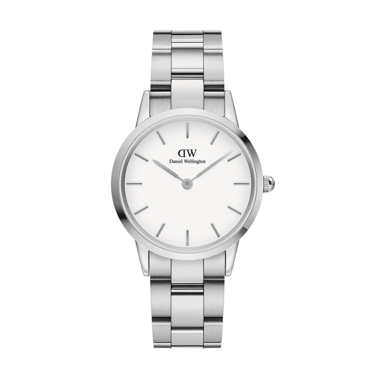  Shop Authentic Daniel Wellington Iconic Link White Dial Silver Steel Strap Watch For Women - DW00100205 - Luxxuri