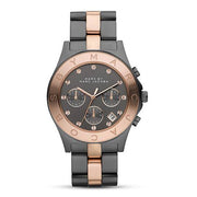  Shop Authentic Marc Jacobs Blade Chronograph Grey Dial Two Tone Steel Strap Watch for Women - MBM3180 - Luxxuri